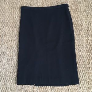 BCBG black pencil skirt back detail size 0
